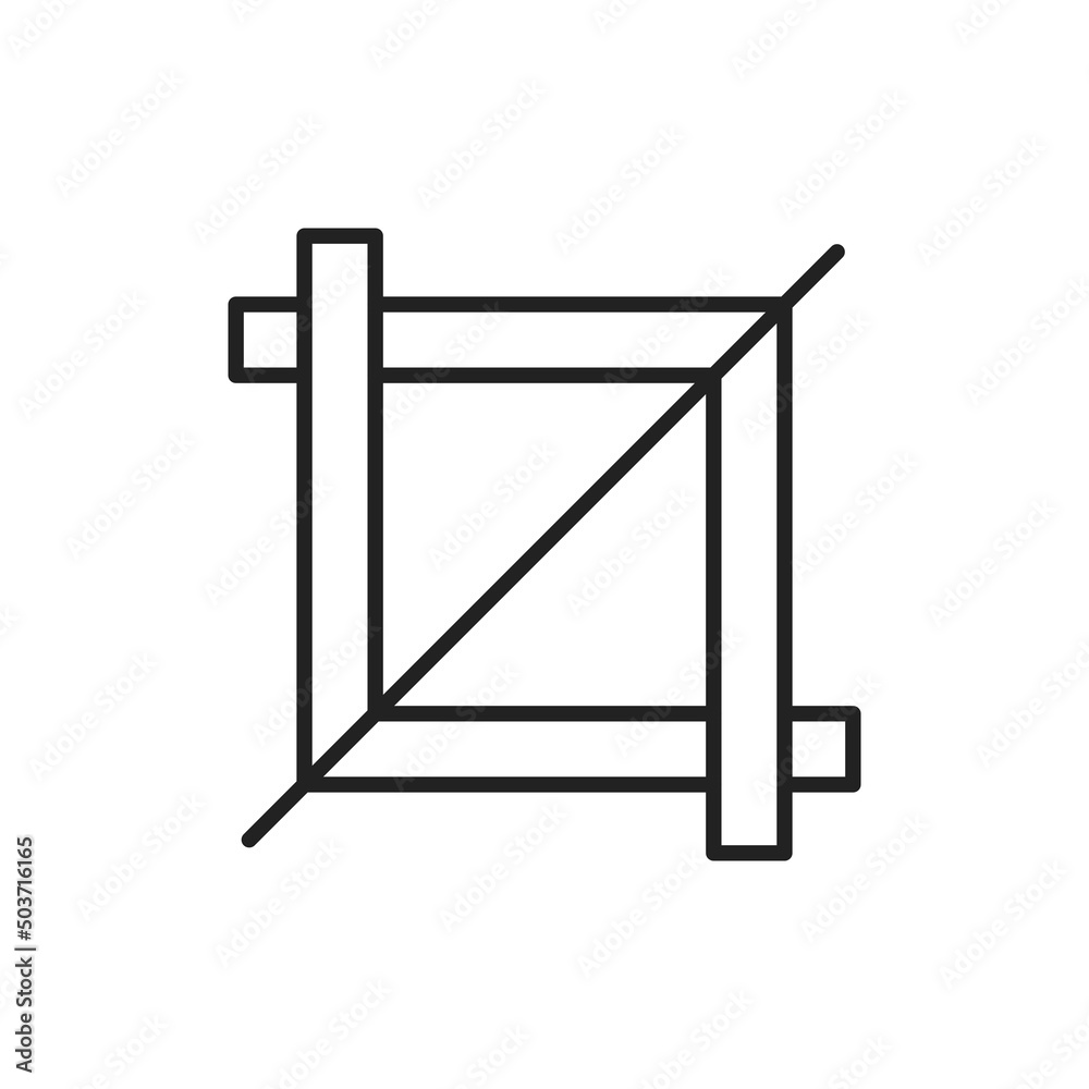 Cropping tool in graphic design icon. High quality black vector illustration.. Cropping tool in graphic design icon. High quality black vector illustration..