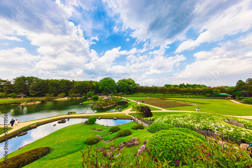 岡山後楽園 唯心山からの眺望(岡山県岡山市北区)