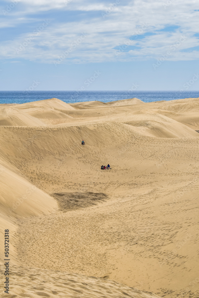 sand dunes near Maspalomas on Gran Canaria