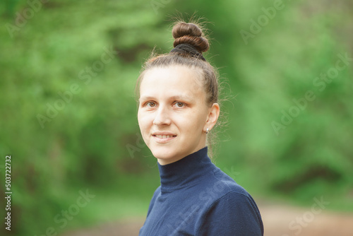 portrait of a young smiling woman