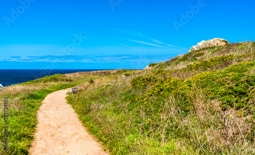 Shore of the Atlantic Ocean at A Coruna  Spain