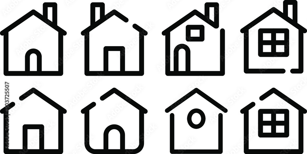 Icon illustration of home