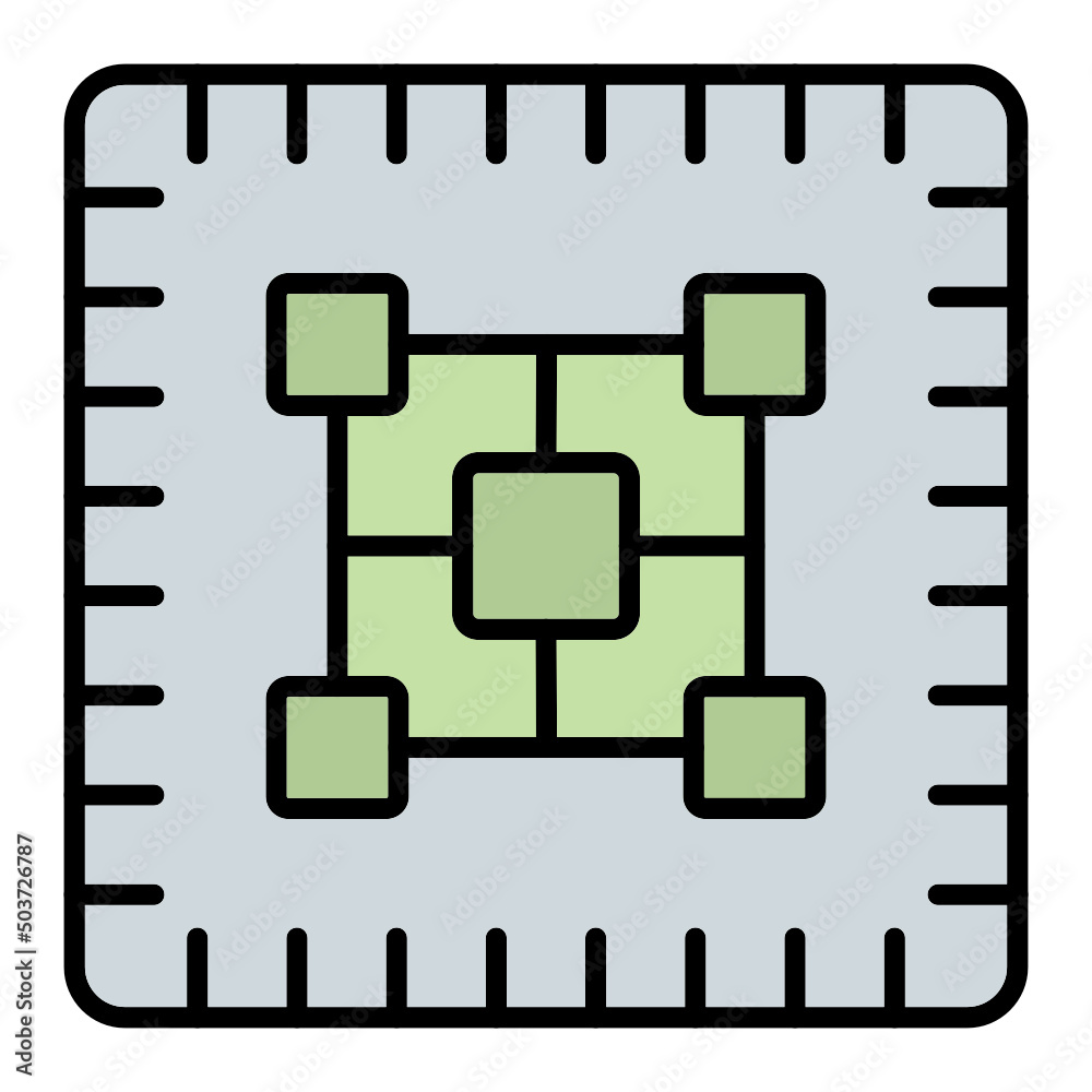 Micro Chip Icon Micro Chip Icon