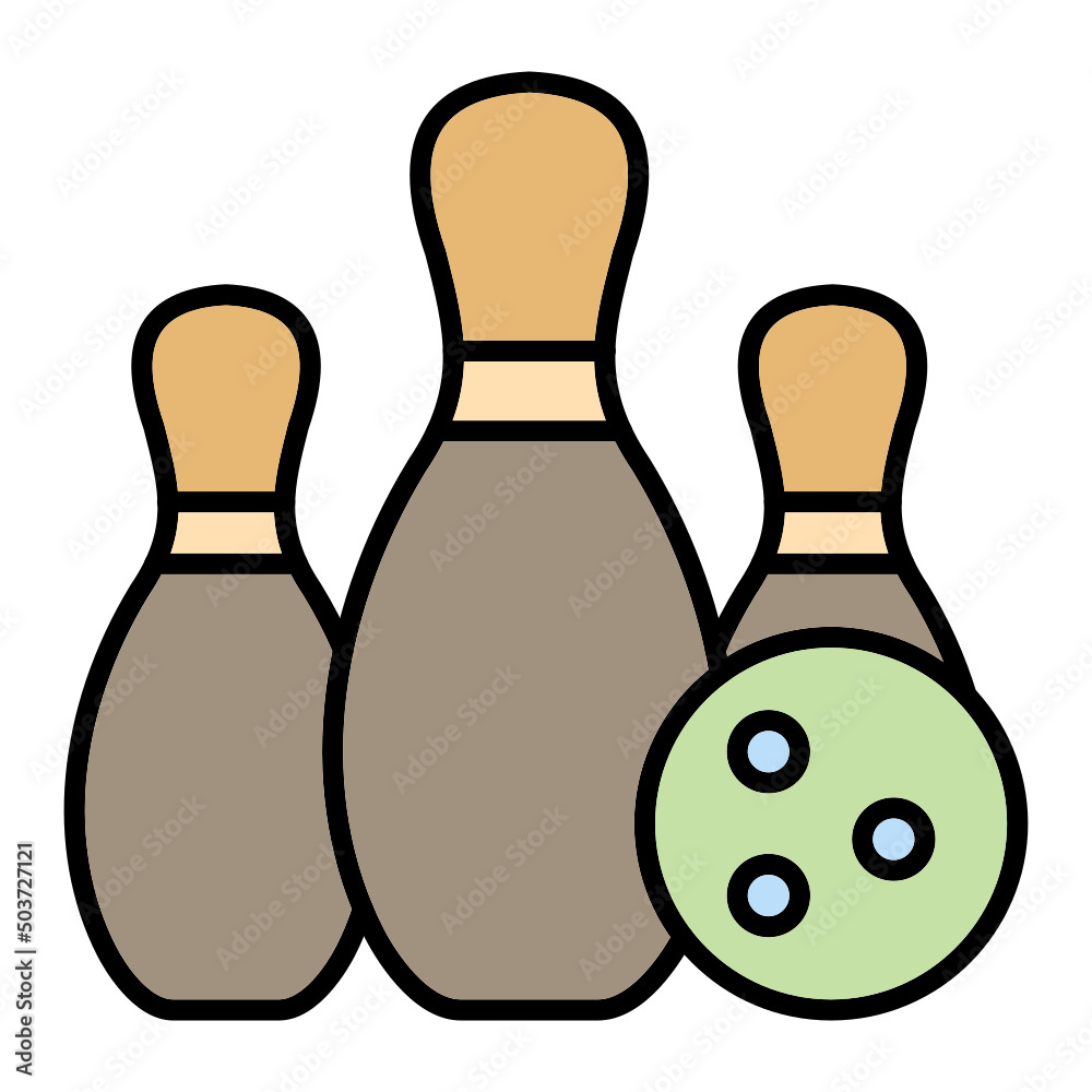 Fototapeta premium Bowling Icon