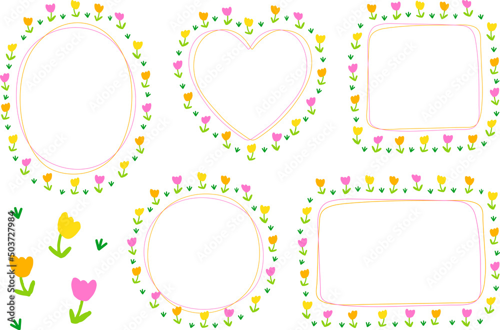 Abstract Bright Colorful Tulip Flower Doodle Hand Drawing Drawn Heart Circle Square Oval Rectangle Sticky note Shape Line Borders Frames Plate Set Collection Colorful Background Vector Illustration Abstract Bright Colorful Tulip Flower Doodle Hand Drawing Drawn Heart Circle Square Oval Rectangle Sticky note Shape Line Borders Frames Plate Set Collection Colorful Background Vector Illustration