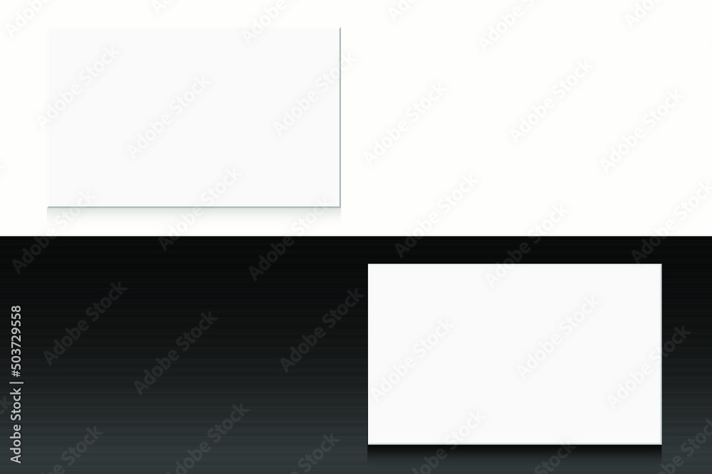 The mockup business card template design is simple and modern. The mockup business card template design is simple and modern.