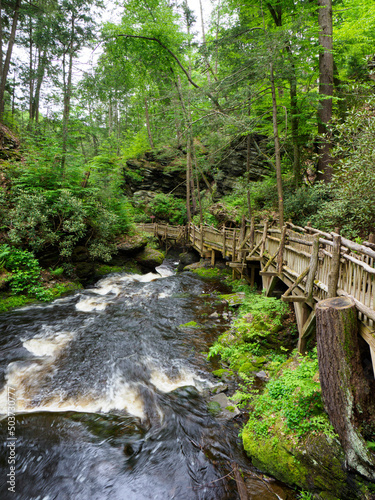 Bushkill Falls Park in Pennsylvania