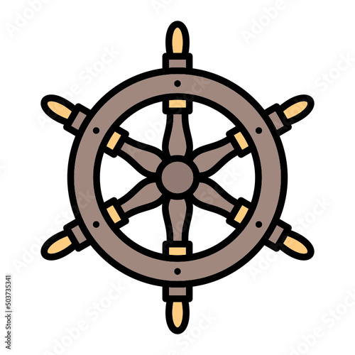 Ship Wheel Icon