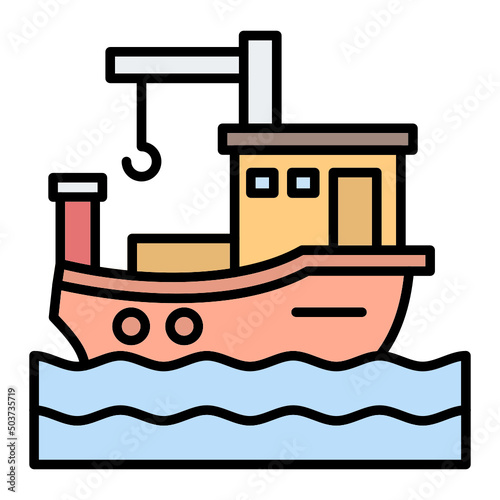 Fishing Boat Icon