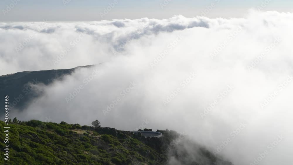 Cloudscape time-lapse in Madeira mountains Cloudscape time-lapse in Madeira mountains