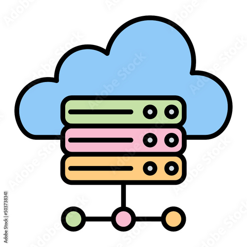 Cloud hosting Icon