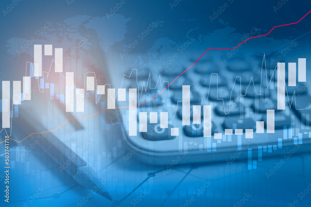 Stock market investment trading financial, coin and graph chart or Forex for analyze profit finance business trend data background. Stock market investment trading financial, coin and graph chart or Forex for analyze profit finance business trend data background.