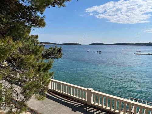 Bonj Beach in Hvar Town  Croatia