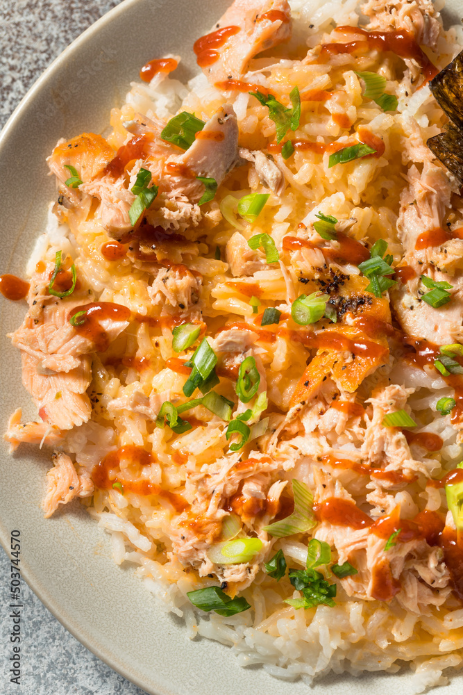 Healthy Trendy Homemade Salmon Rice Bowl Healthy Trendy Homemade Salmon Rice Bowl