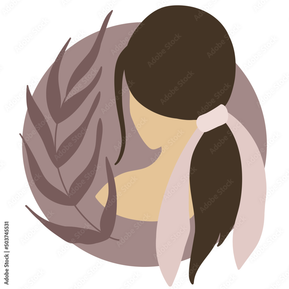 Aesthetic woman portrait. Isolated woman portrait. Aesthetic woman portrait. Isolated woman portrait.
