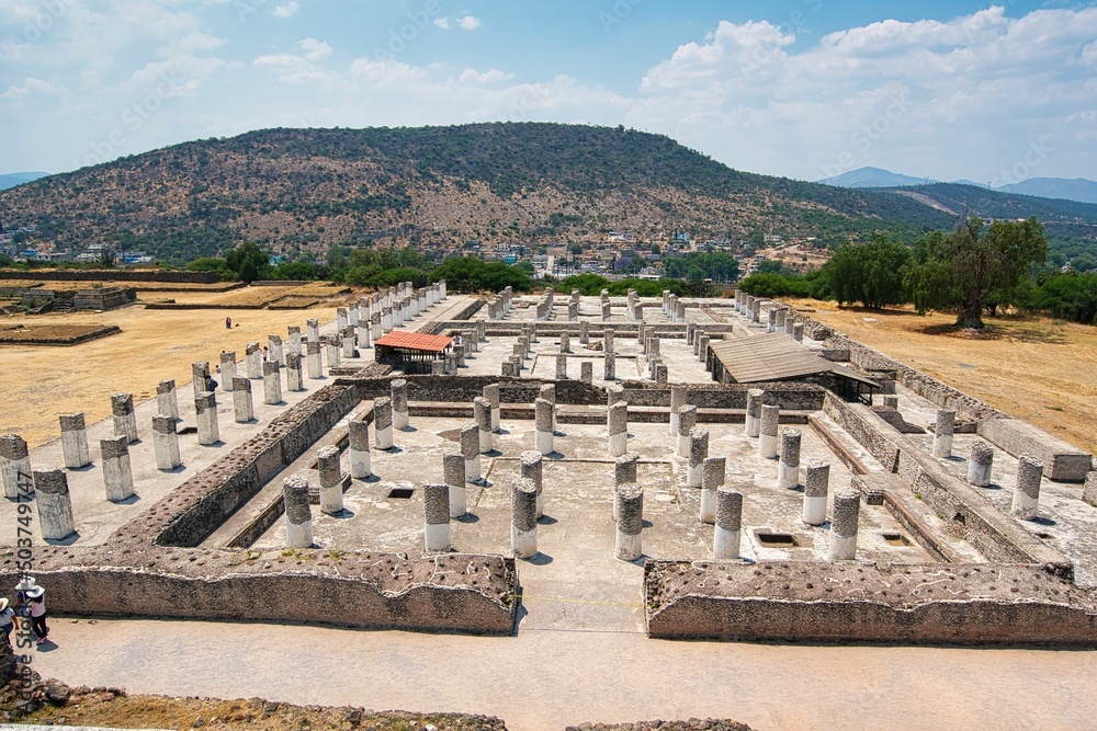 Tula , ancient capital of the Toltecs in Mexico. it wqas primarily important from approximately ad 850 to 1150.