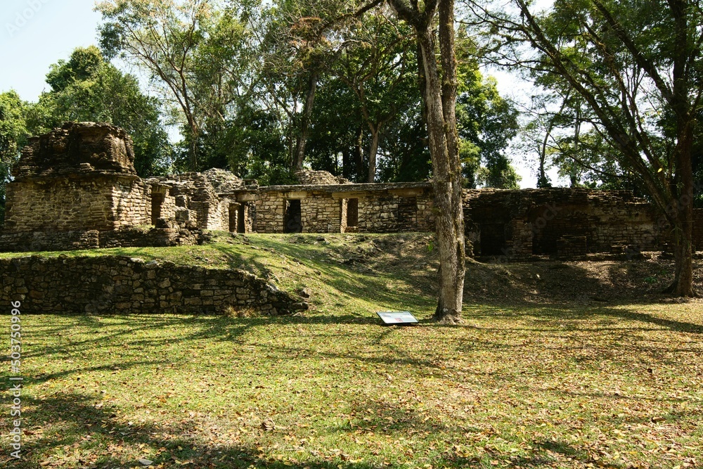 Archaeological Site of Yaxchilan is an ancient Maya city located on the bank of the Usumacinta River in the state of Chiapas, Mexico
