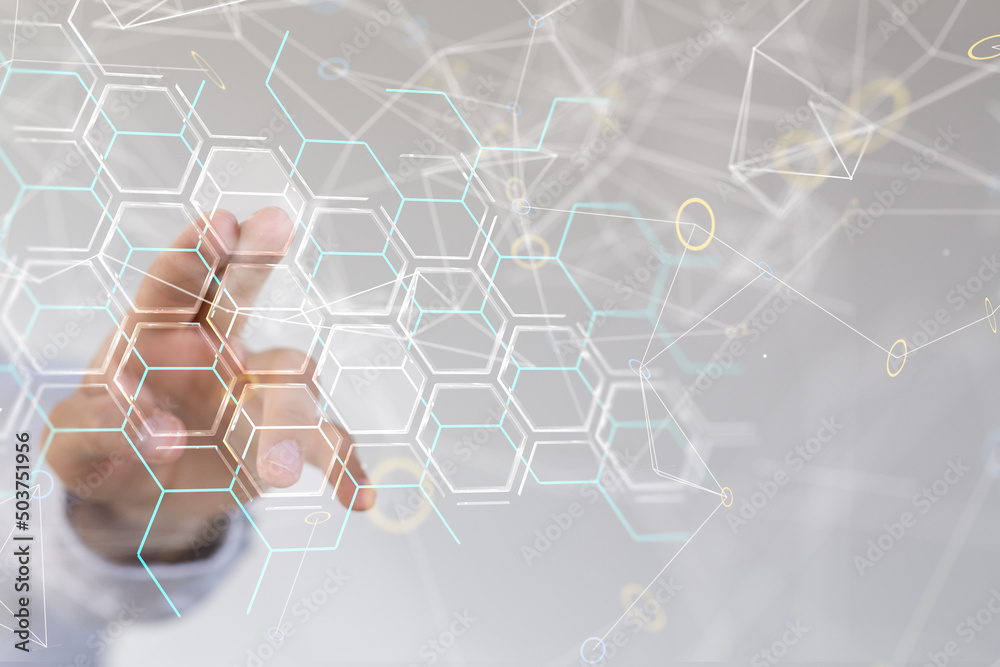 medical on hospital background, medical technology network concept medical on hospital background, medical technology network concept