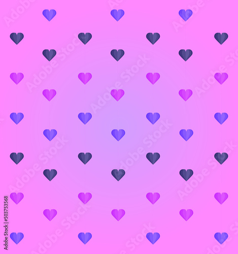background coração fundo rosa colorido