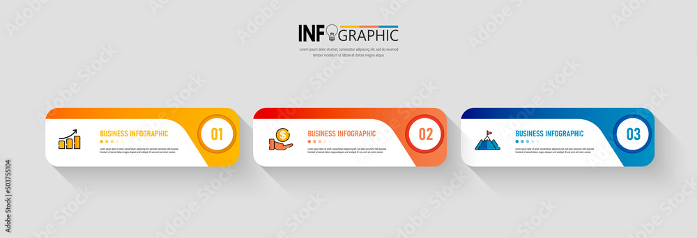 Presentation business infographic template vector.
Presentation business infographic template vector.