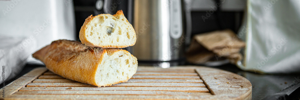 baguette bread seeds french fresh meal food snack on the table copy space food background rustic top view baguette bread seeds french fresh meal food snack on the table copy space food background rustic top view