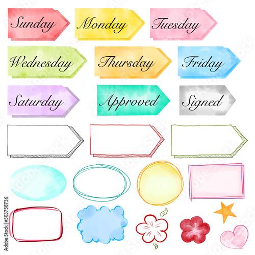 set of speech bubbles