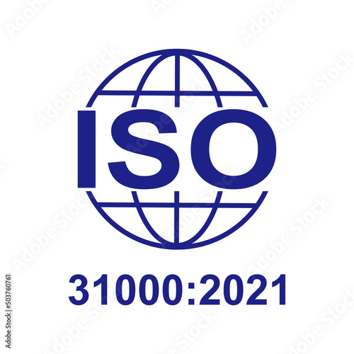 so 31000:2021 icon. Risk Management. Standard quality symbol
