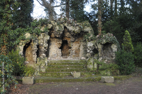 Grotto surrounded by greenery near the Borschemich in the daylight in Germany photo