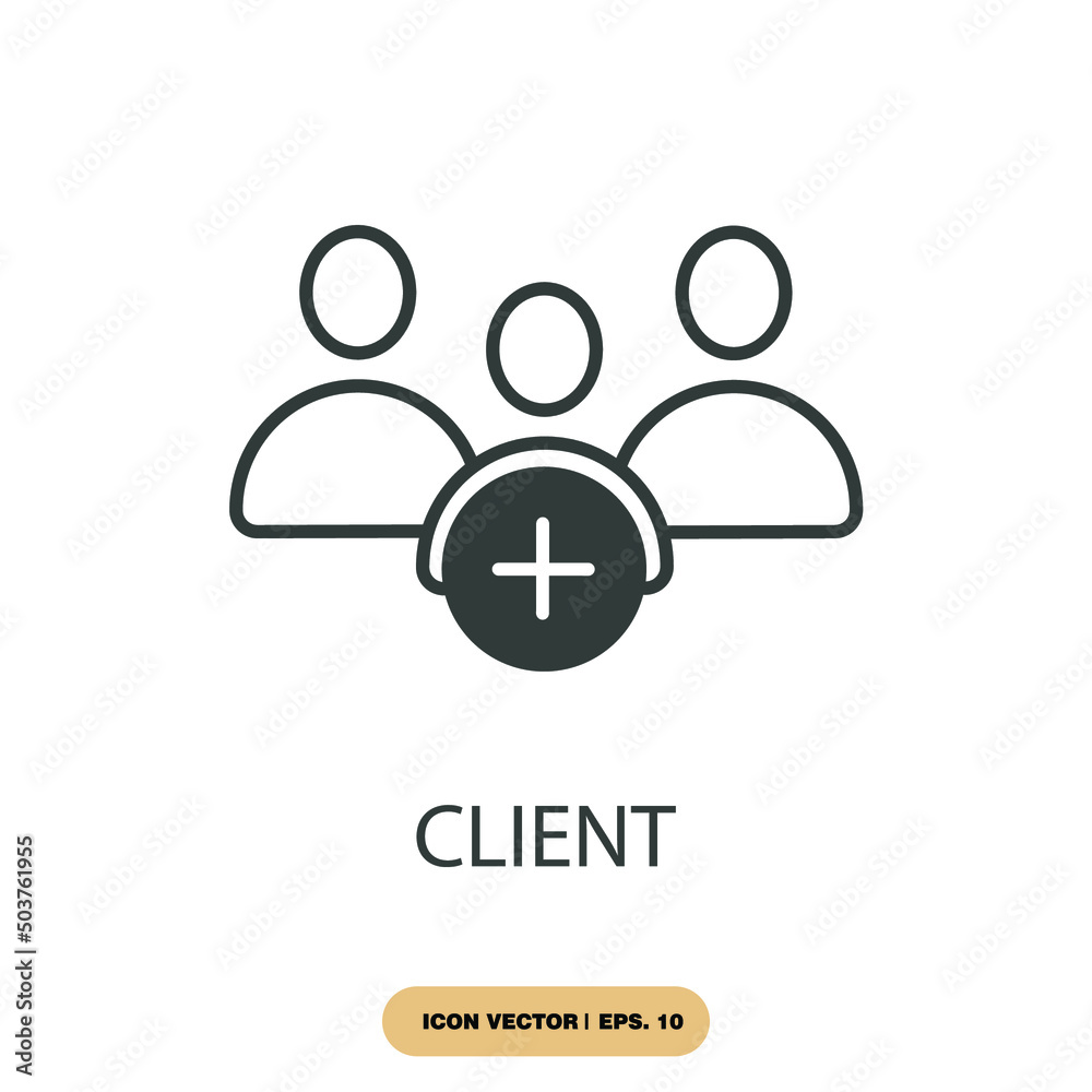 client icons  symbol vector elements for infographic web