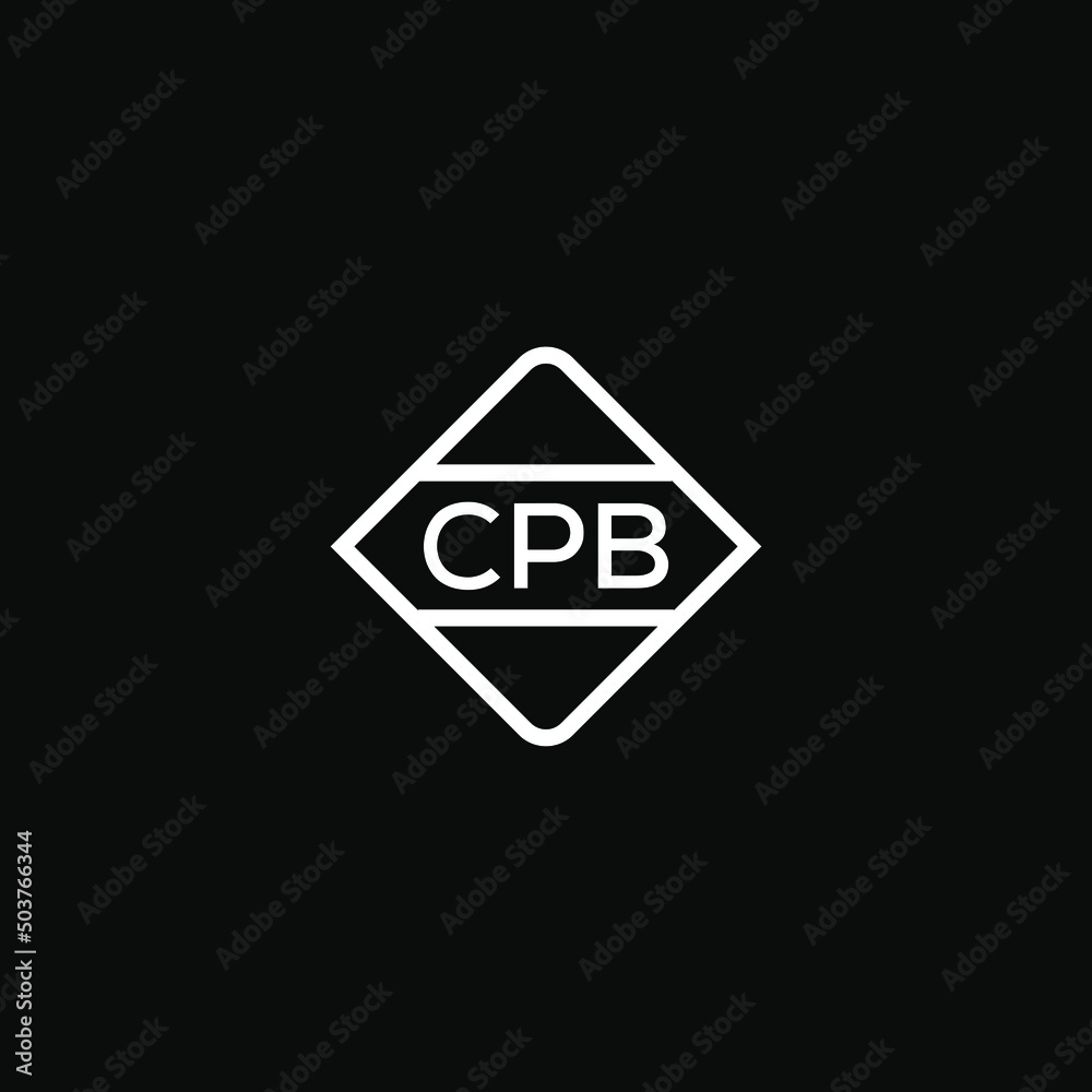 CPB letter design for logo and icon.CPB monogram logo.vector