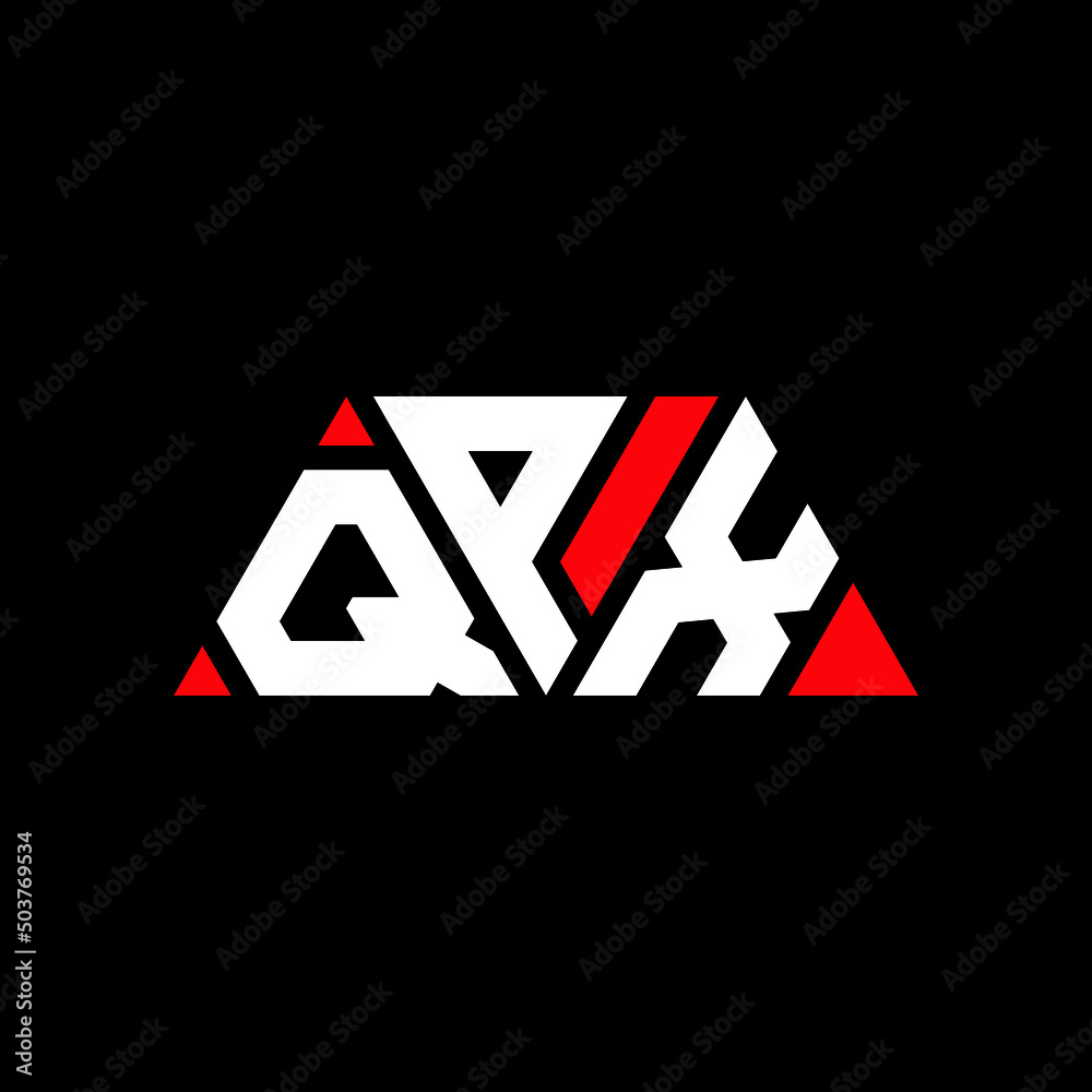 QPX triangle letter logo design with triangle shape. QPX triangle logo design monogram. QPX triangle vector logo template with red color. QPX triangular logo Simple, Elegant, and Luxurious Logo...