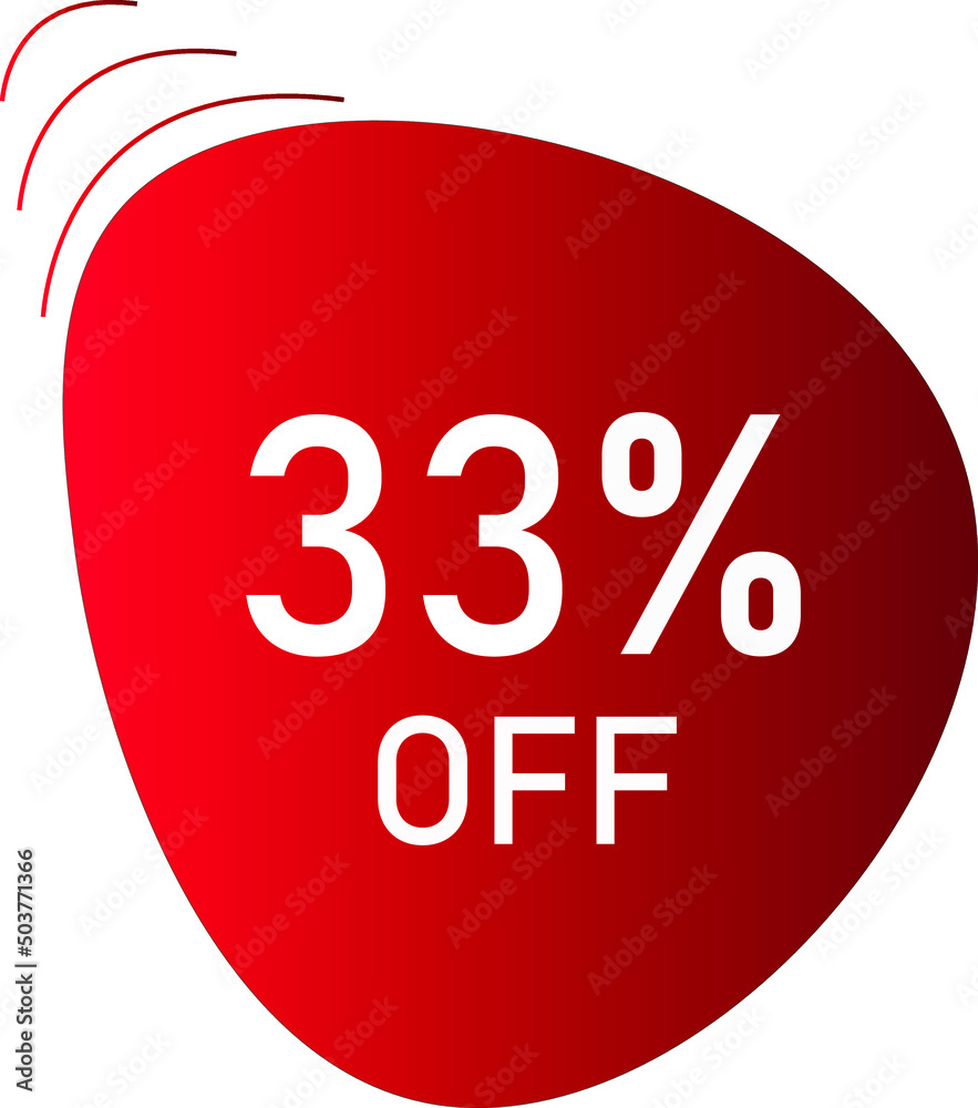 33 percent off with red vector off circle format 33 percent off with red vector off circle format