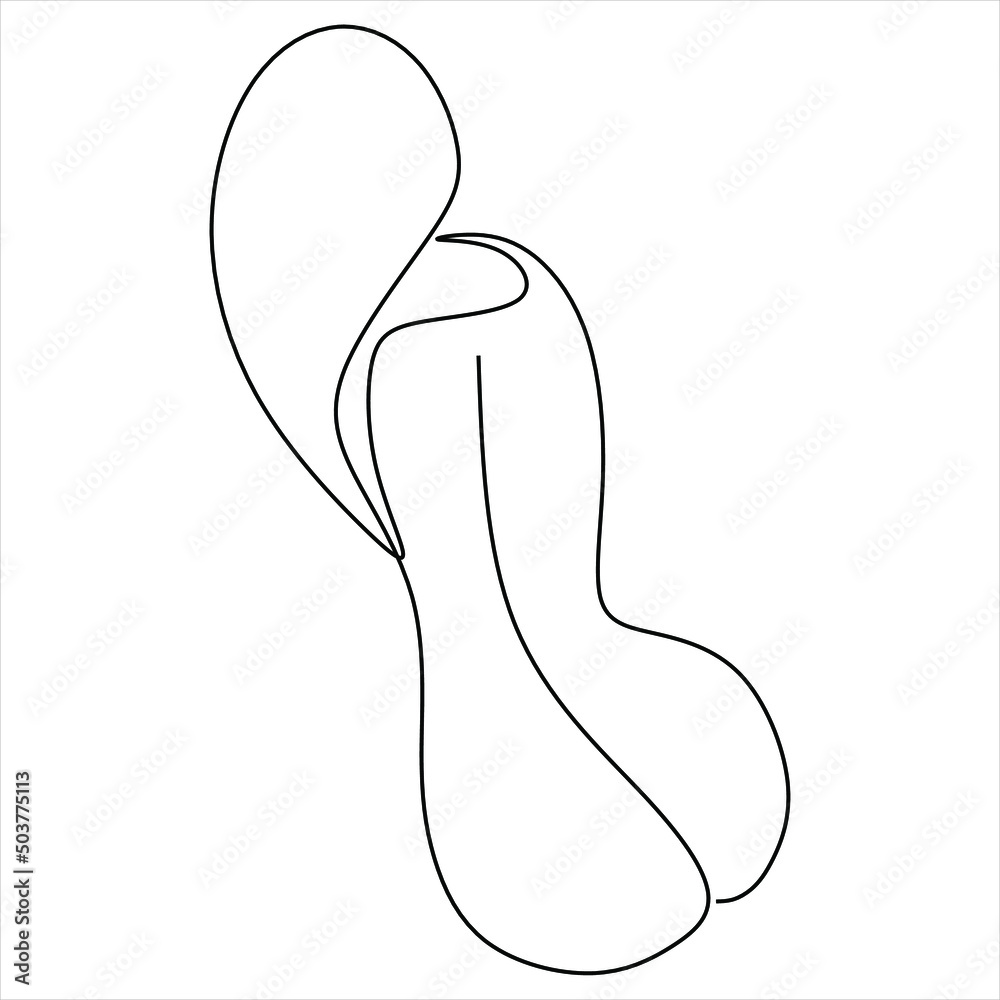 Minimal women's art. One Line Art. Female body. Women's pose. Wall portrait Minimal women's art. One Line Art. Female body. Women's pose. Wall portrait
