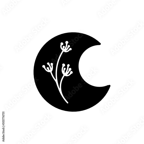 Flowr moon phase astrology mystical esoteric vector