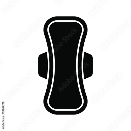Sanitary napkin icon. Sanitary pad vector icon. Woman sanitary napkin. vector illustration on white background