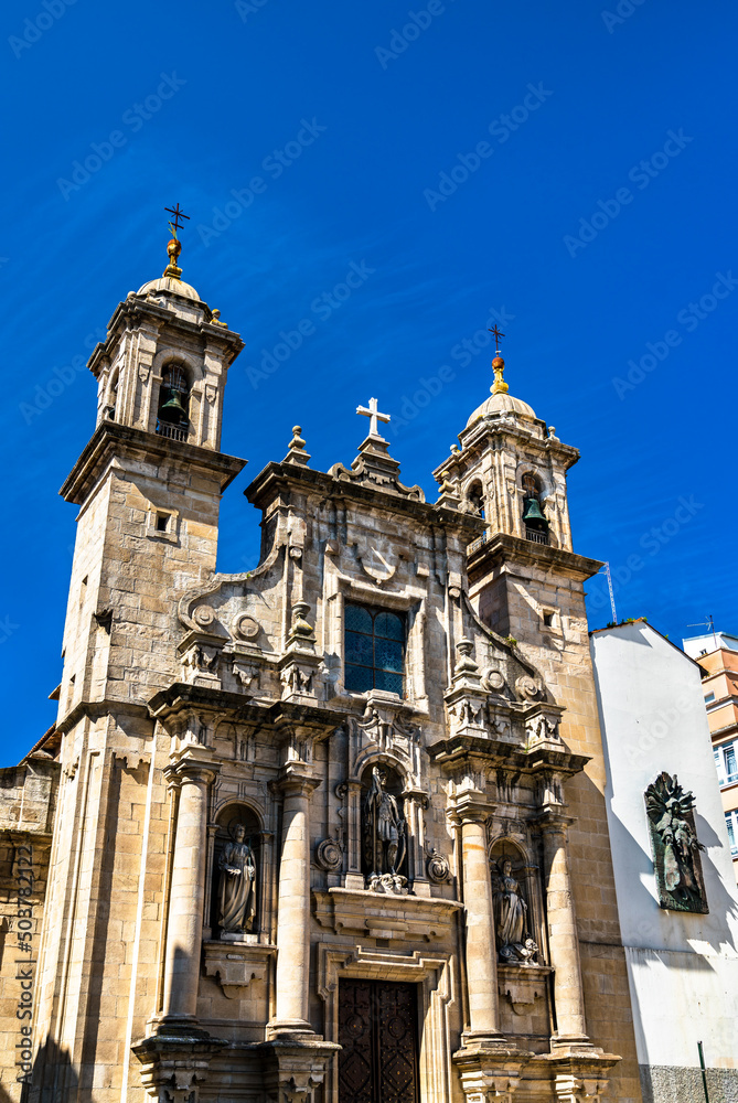 San Jorge Church in A Coruna - Galicia, Spain