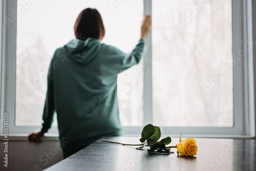 фотографія Mental health, loneliness, depression, Anger, Anxiety, Bipolar disorder and panic attacks concept