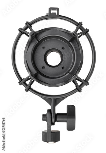mic shock mount path isolated on white top view