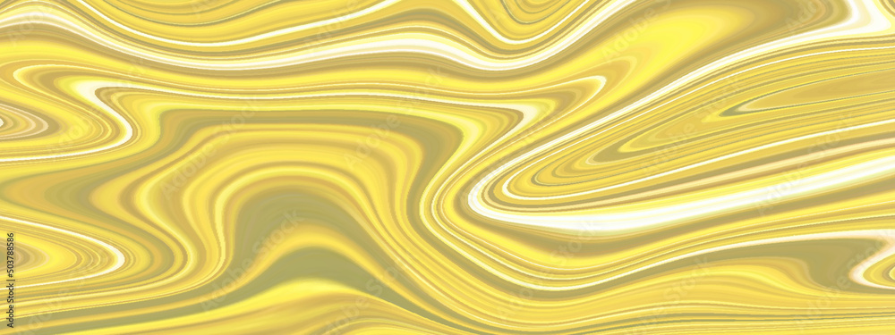 abstract white or yellow background with waves, Abstract swirl liquid marble texture, Stylist yellow or white wave line background with yellow or orange color stains.