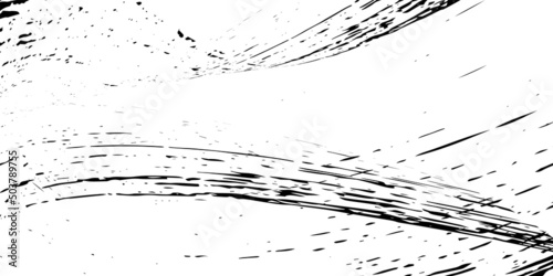 Strokes in different directions of black paint on a white background. Graffiti element. Design template for the design of banners, posters, booklets, covers, magazines. EPS 10