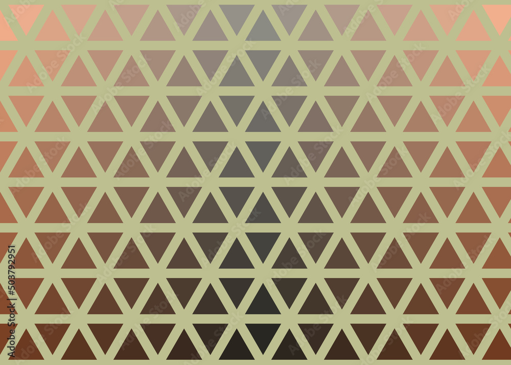 Abstract color Low-Polygones Generative Art background illustration