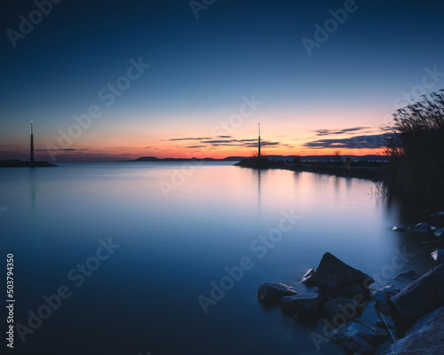 Nice and colorful sunset ov...
