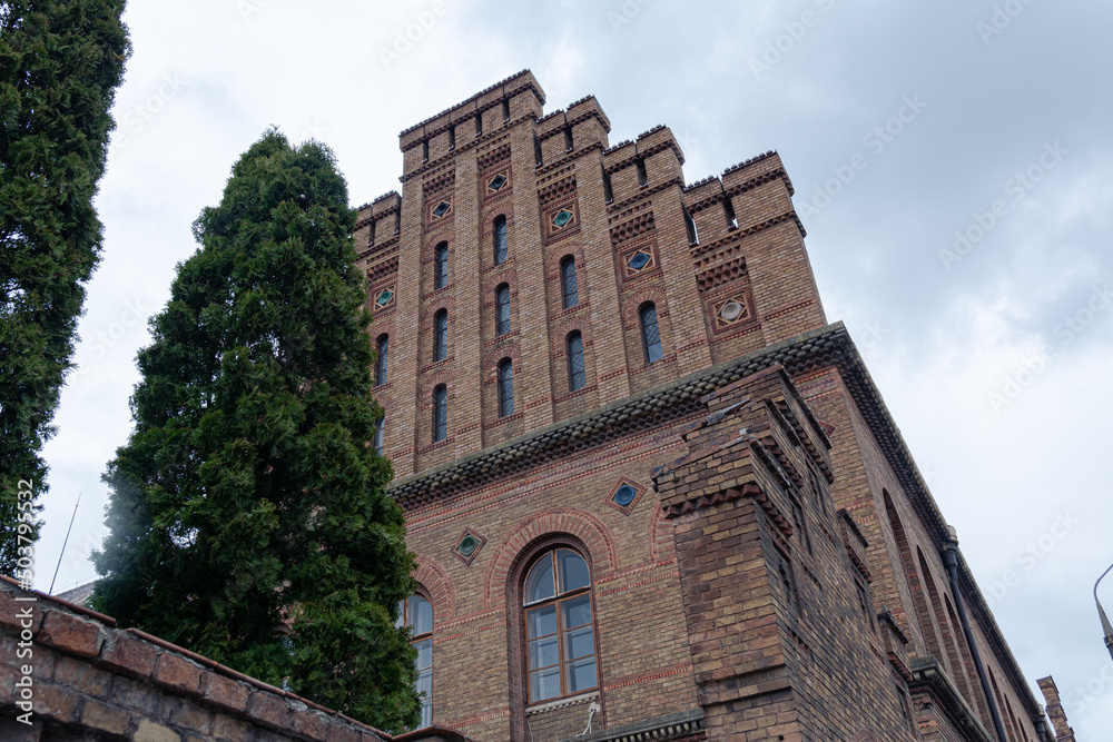 Fototapeta premium National University of Chernivtsi, Ukraine, Beautiful historical bricks building
