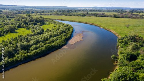 The Southern Urals  Bashkiria  the Ai River. Aerial view.