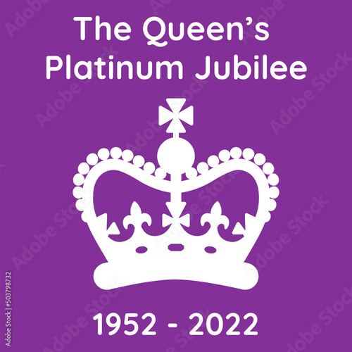 Canvas Print Poster of The Queen's Platinum Jubilee
