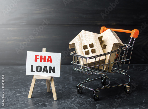 Quadro su tela Sale of houses on a FHA loan mortgage