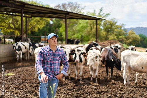 portrait of a man on livestock ranches