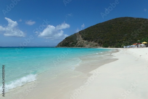 Fototapeta Naklejka Na Ścianę i Meble -  White Bay beach, Jost Van Dyke British Virgin Islands