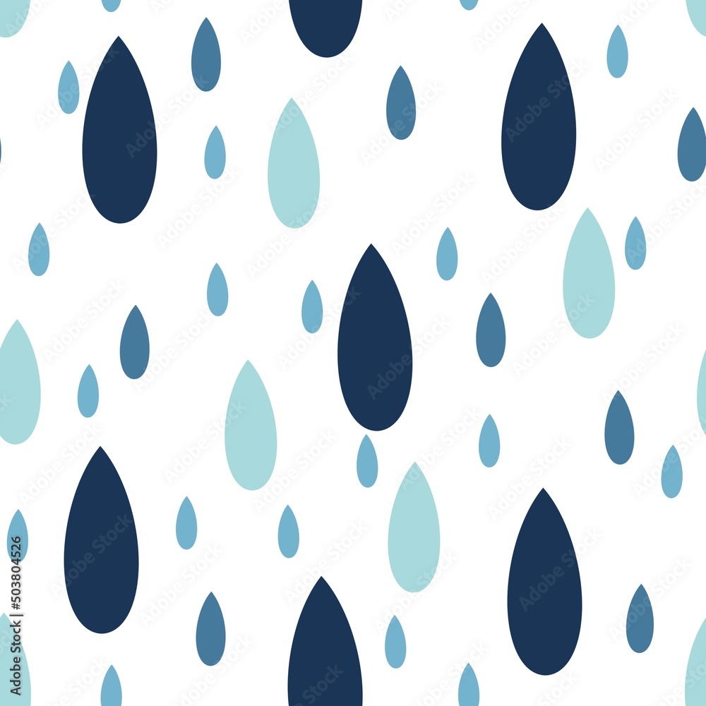 Kids seamless water drops pattern for fabrics and textiles and linens and gifts and wrapping paper Kids seamless water drops pattern for fabrics and textiles and linens and gifts and wrapping paper