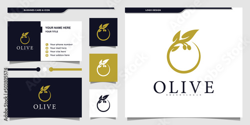 Minnimalist Olive oil logo design with creative combine letter o and branch icon symbol Premium Vecto. Part 1
